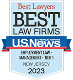 Best Lawyers | Best Law Firms | U.S. News & World Report | Employment Law-Management - Tier 1 | New Jersey | 2023