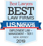 Best Lawyers Best Law Firms U.S. News and World Report 2019 badge
