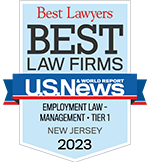 best lawyers | best law firms US news | employment law- management - tier 1| new jersey | 2023